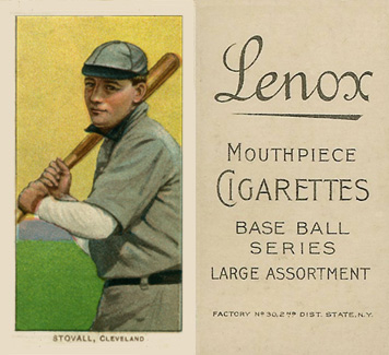 1909 White Borders Lenox-Black Stovall, Cleveland #467 Baseball Card