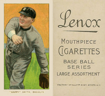 1909 White Borders Lenox-Black "Happy" Smith, Brooklyn #450 Baseball Card