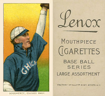 1909 White Borders Lenox-Black Dougherty, Chicago Amer. #142 Baseball Card
