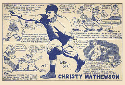 1914 E & S Publishing Christy Mathewson # Baseball Card