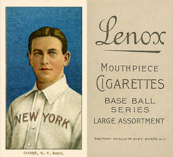 1909 White Borders Lenox-Black Chase, N.Y. Amer. #83 Baseball Card