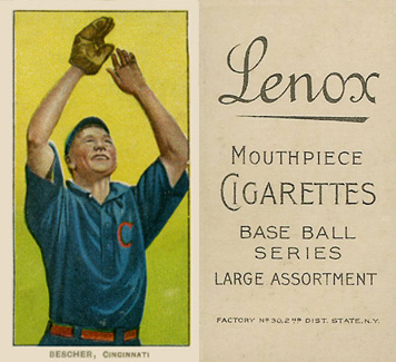1909 White Borders Lenox-Black Bescher, Cincinnati #39 Baseball Card