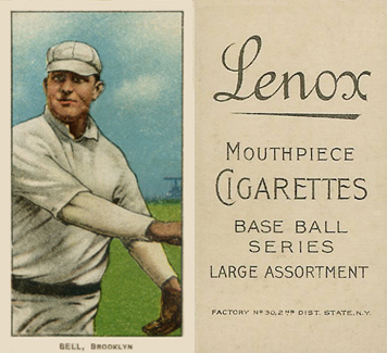 1909 White Borders Lenox-Black Bell, Brooklyn #31 Baseball Card