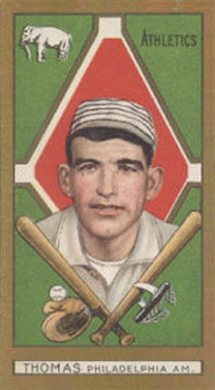 1911 Gold Borders Hindu Ira Thomas #200 Baseball Card