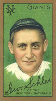 1911 Gold Borders Hindu George Schlei #178 Baseball Card