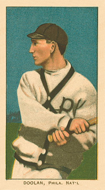 1909 White Borders Piedmont Factory 42 Doolan, Phila. Nat'L #138 Baseball Card
