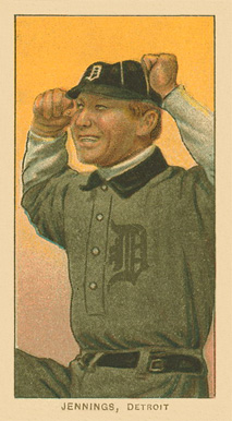 1909 White Borders Piedmont Factory 42 Jennings, Detroit #233 Baseball Card