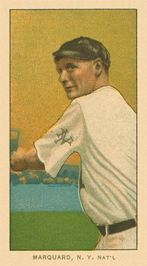 1909 White Borders Piedmont Factory 42 Marquard, N.Y. Nat'L #304 Baseball Card