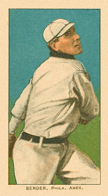 1909 White Borders Piedmont Factory 42 Bender, Phila. Amer. #32 Baseball Card