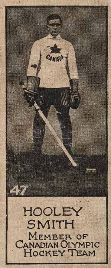 1924 Willard Chocolate Hooley Smith #47 Hockey Card