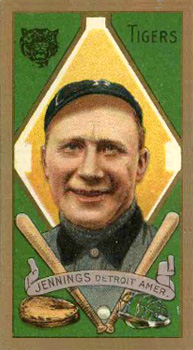1911 Gold Borders Hindu Hughie Jennings #102 Baseball Card