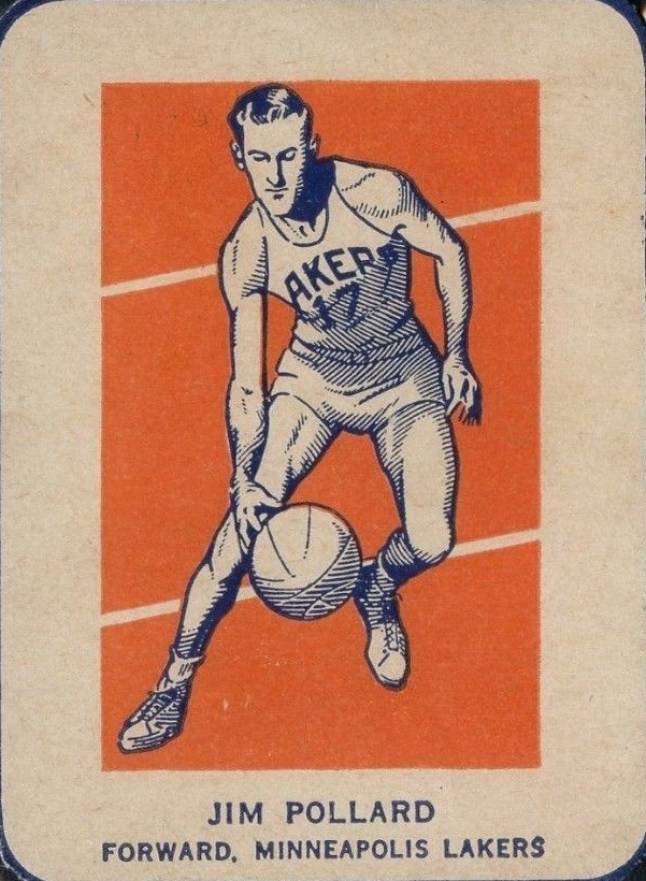 1952 Wheaties  Jim Pollard # Basketball Card