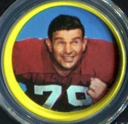 1962 Salada Coins Bob Toneff #90 Football Card