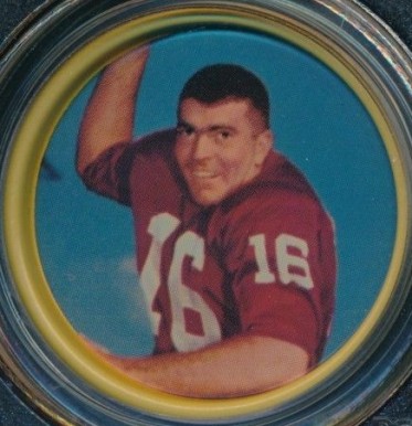 1962 Salada Coins Norm Snead #93 Football Card