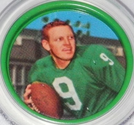 1962 Salada Coins Sonny Jurgensen #103 Football Card