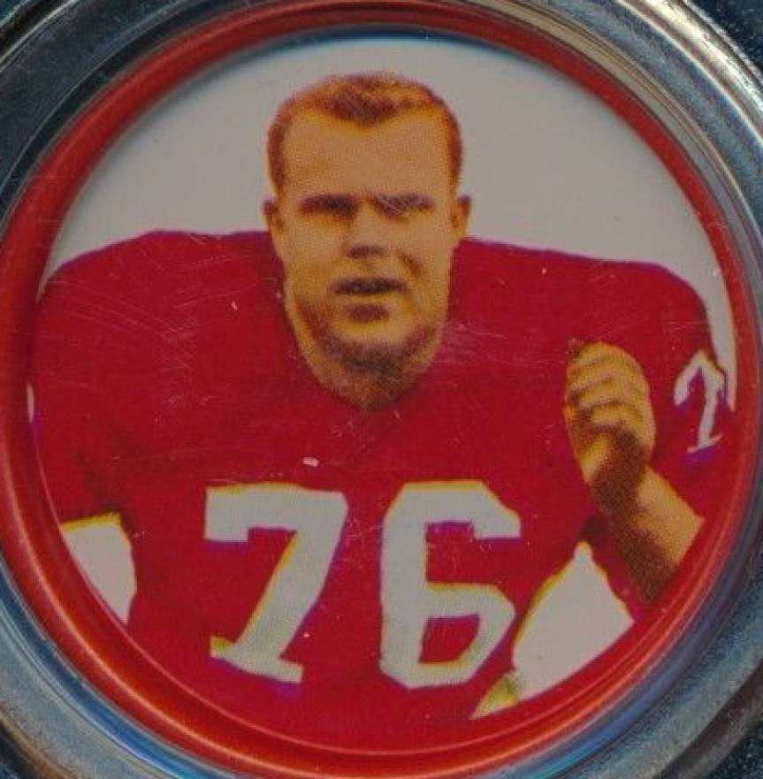 1962 Salada Coins Charles Long #125 Football Card