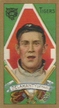 1911 Gold Borders Hindu Jim Delehanty #47 Baseball Card