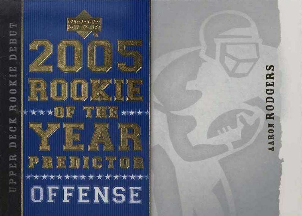 2005 Upper Deck Rookie Debut R.O.Y. Predictor Aaron Rodgers #ROY5 Football Card