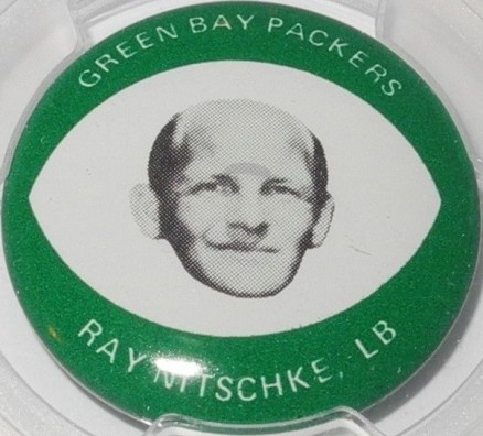 1969 Drenks Potato Chip Packers Pins Ray Nitschke # Football Card
