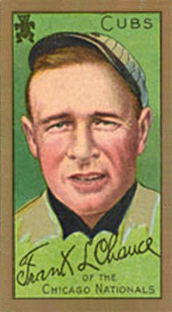 1911 Gold Borders Hindu Frank Chance #31 Baseball Card