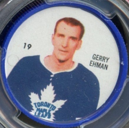1960 Shirriff Coins Gerry Ehman #19 Hockey Card