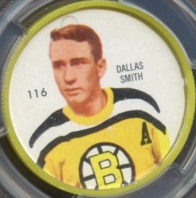 1960 Shirriff Coins Dallas Smith #116 Hockey Card