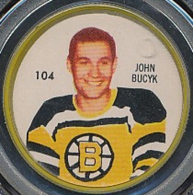 1960 Shirriff Coins John Bucyk #104 Hockey Card