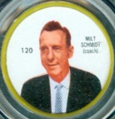 1960 Shirriff Coins Milt Schmidt #120 Hockey Card