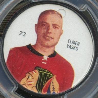 1960 Shirriff Coins Elmer Vasko #73 Hockey Card
