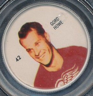1960 Shirriff Coins Gordie Howe #42 Hockey Card