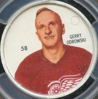 1960 Shirriff Coins Gerry Odrowski #58 Hockey Card