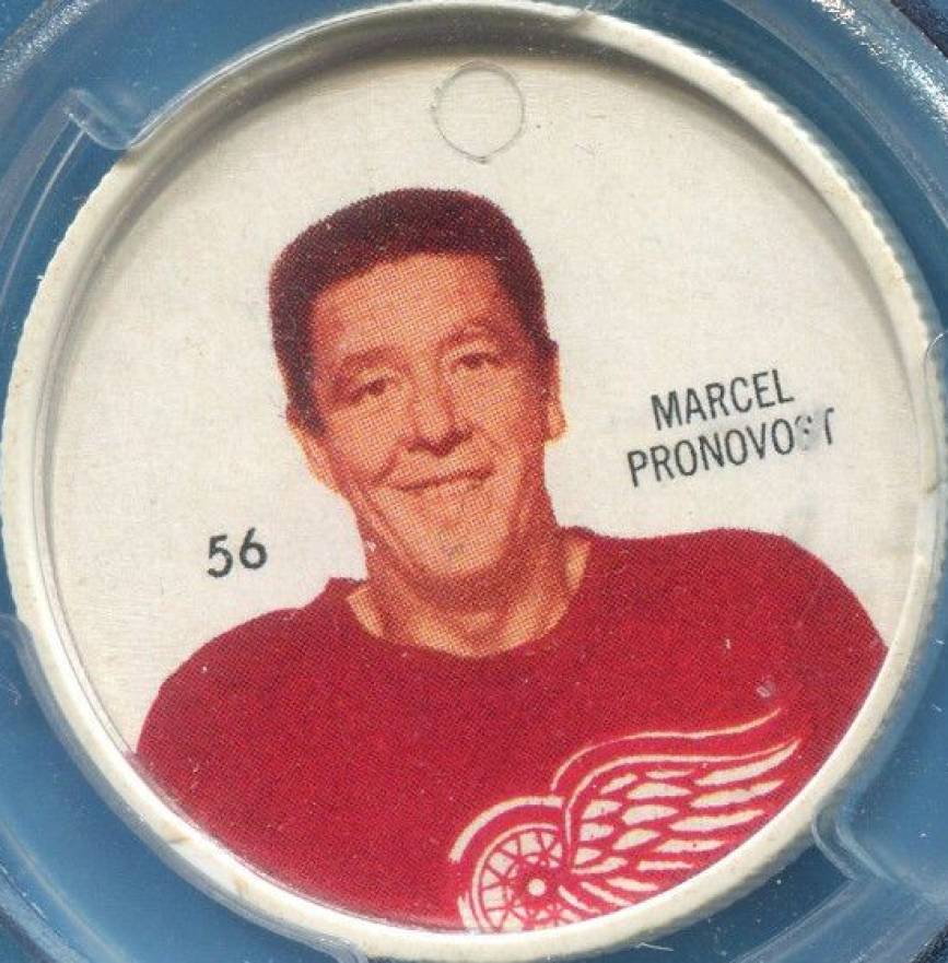 1960 Shirriff Coins Marcel Pronovost #56 Hockey Card