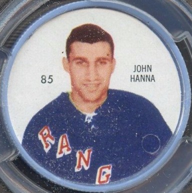1960 Shirriff Coins John Hanna #85 Hockey Card