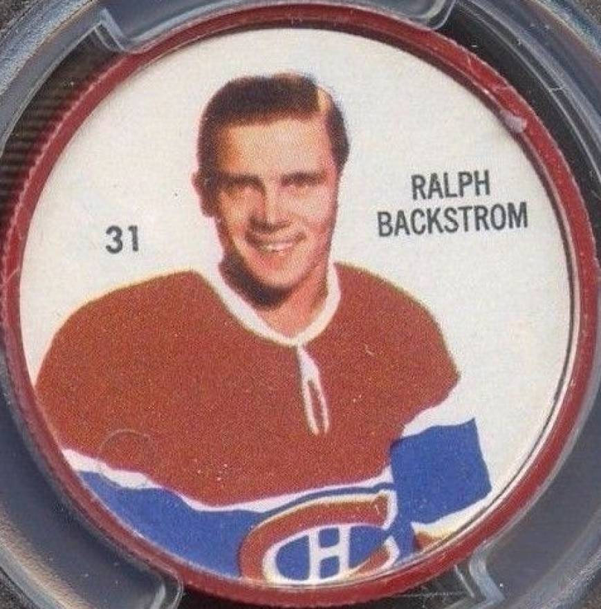 1960 Shirriff Coins Ralph Backstrom #31 Hockey Card