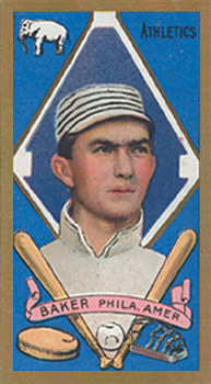 1911 Gold Borders Hindu Home Run Baker #7 Baseball Card