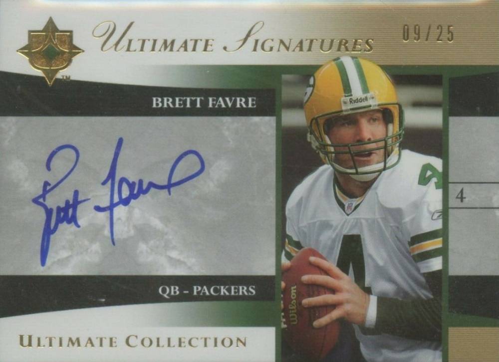 2006 Ultimate Collection Ultimate Signatures Brett Favre #US-BF Football Card