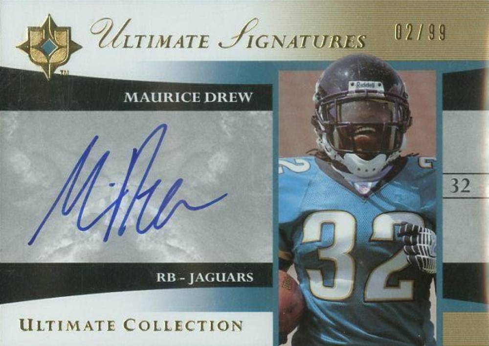2006 Ultimate Collection Ultimate Signatures Maurice Drew #US-MD Football Card