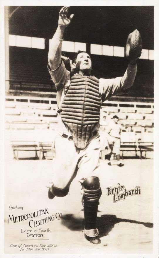 1937 Orcajo Postcards (1937-1939) Ernie Lombardi # Baseball Card