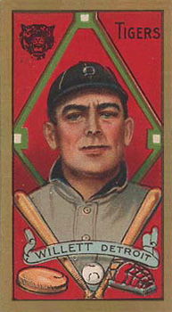 1911 Gold Borders Drum Ed Willett #215 Baseball Card