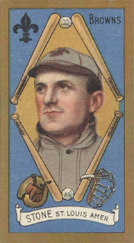 1911 Gold Borders Drum George Stone #193 Baseball Card