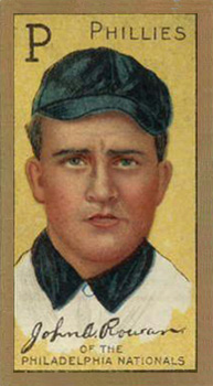 1911 Gold Borders Drum John Rowan #174 Baseball Card