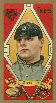1911 Gold Borders Drum George Mullin #152 Baseball Card