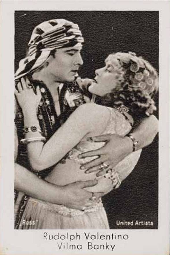 1931 Josetti Zigaretten Filmbilder Rudolph Valentino/Vilma Banky #125 Non-Sports Card