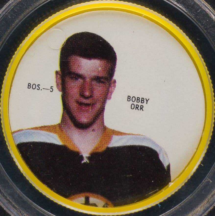 1968 Shirriff Coins Bobby Orr #5 Hockey Card