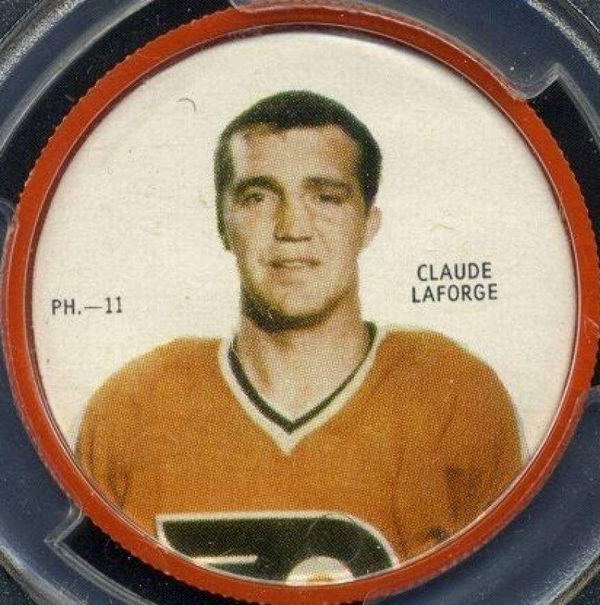 1968 Shirriff Coins Claude LaForge #11 Hockey Card