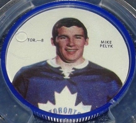 1968 Shirriff Coins Mike Pelyk #8 Hockey Card