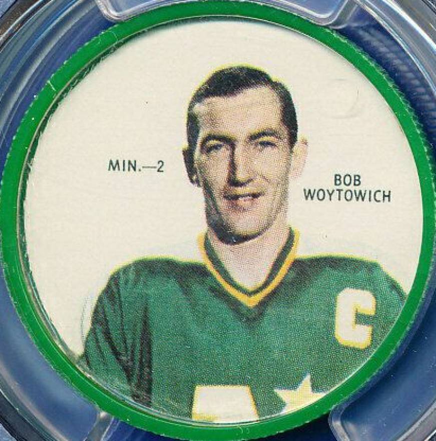 1968 Shirriff Coins Bob Woytowich #2 Hockey Card