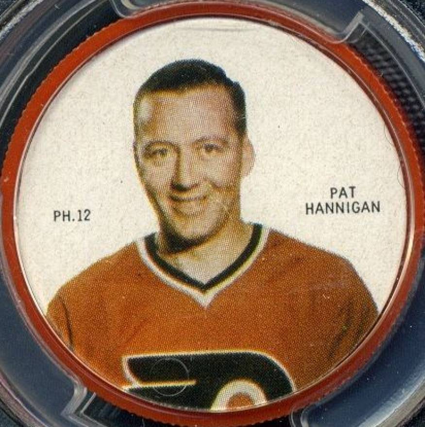 1968 Shirriff Coins Pat Hannigan #12 Hockey Card