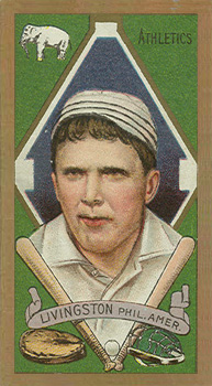1911 Gold Borders Drum Paddy Livingston #125 Baseball Card