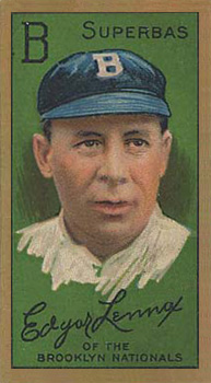 1911 Gold Borders Drum Edgar Lennox #124 Baseball Card